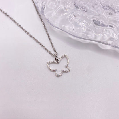 Butterfly Outline Necklace