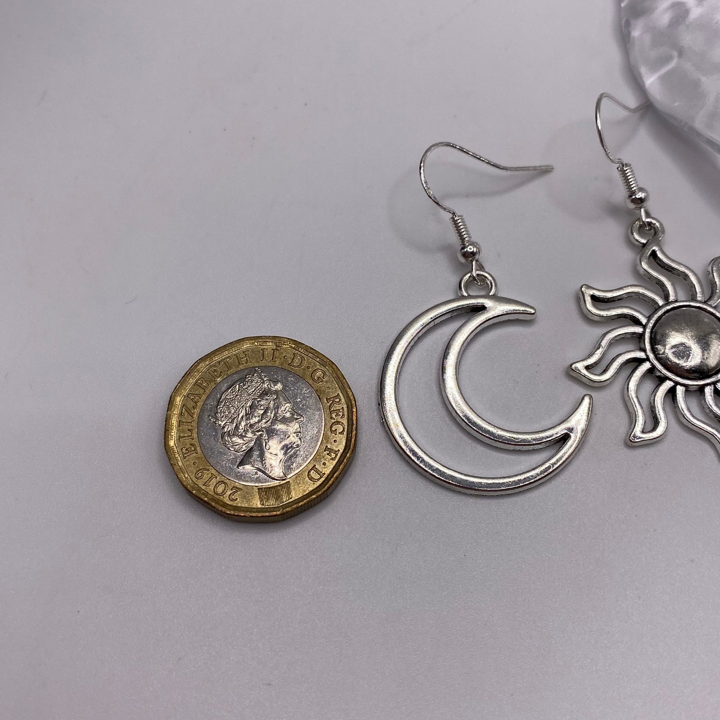 Mismatched Sun and Moon Earrings