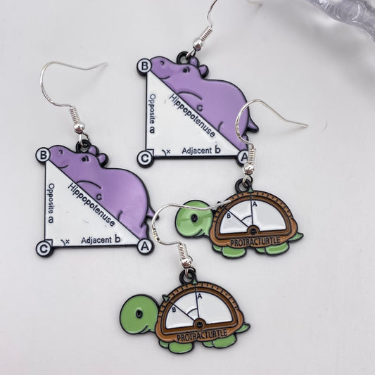 Maths Animal Earrings