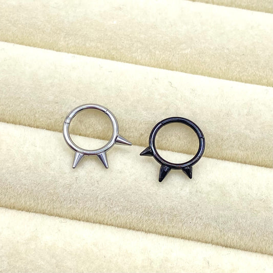 Spiked Nose Septum Hoop Ring