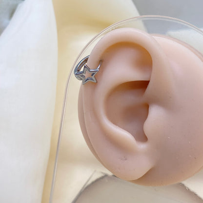 Star Helix Hoop Earrings 1PC