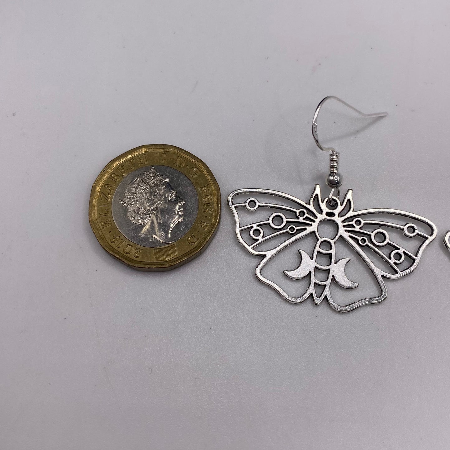 Outline Moth Earrings