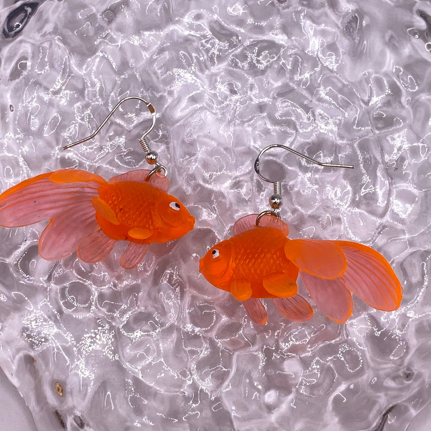 Orange Fish Earrings