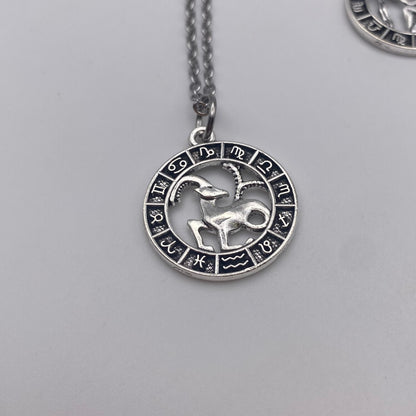 Silver Image Star Sign Necklaces