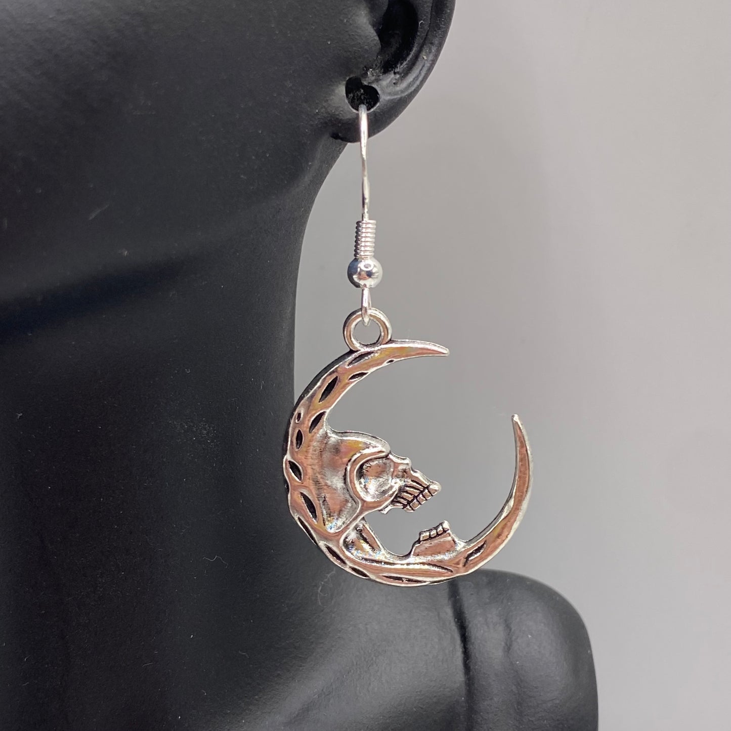 Moon Skull Earrings