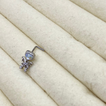 Butterfly Dangly Nose Stud