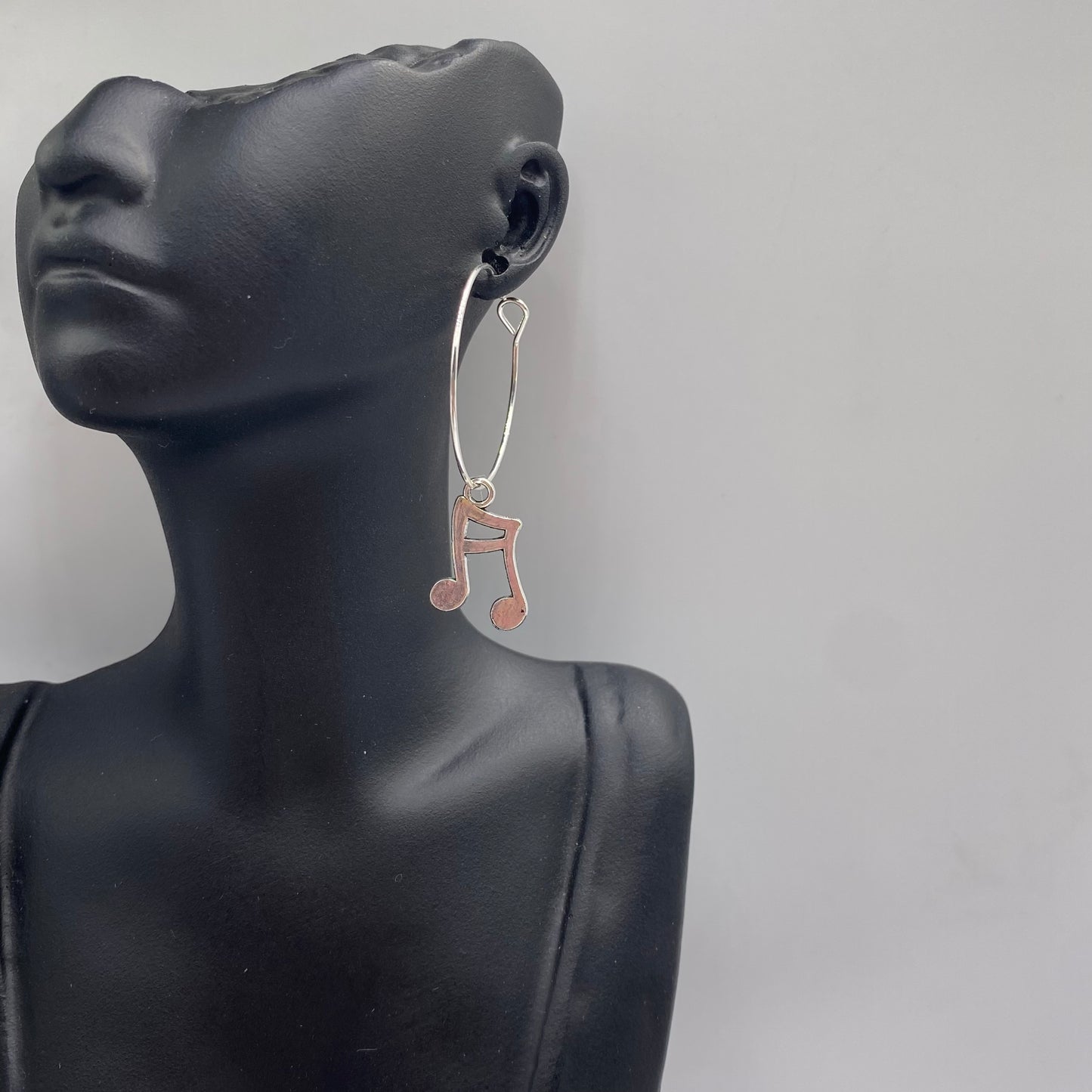 Music Note Hoop Earrings