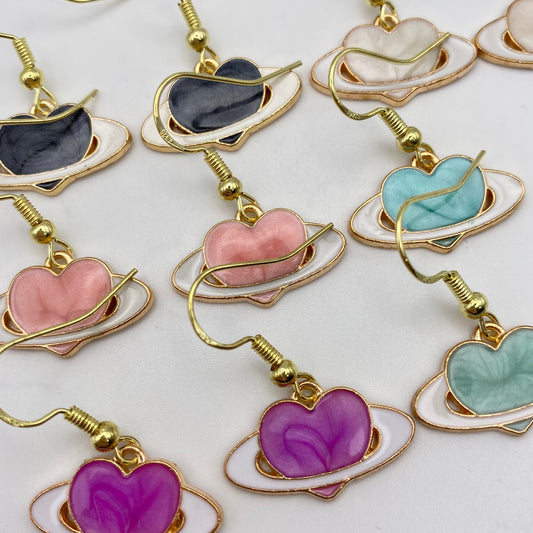 Planet Heart Earrings