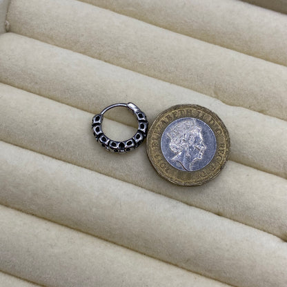 Skull Huggie Hoop Earrings