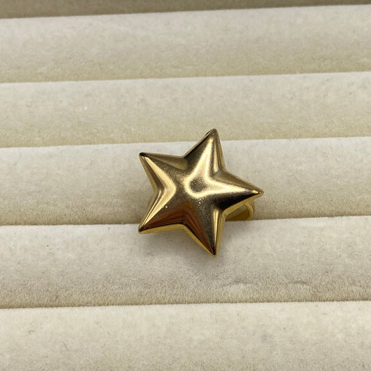 Gold Star Ring