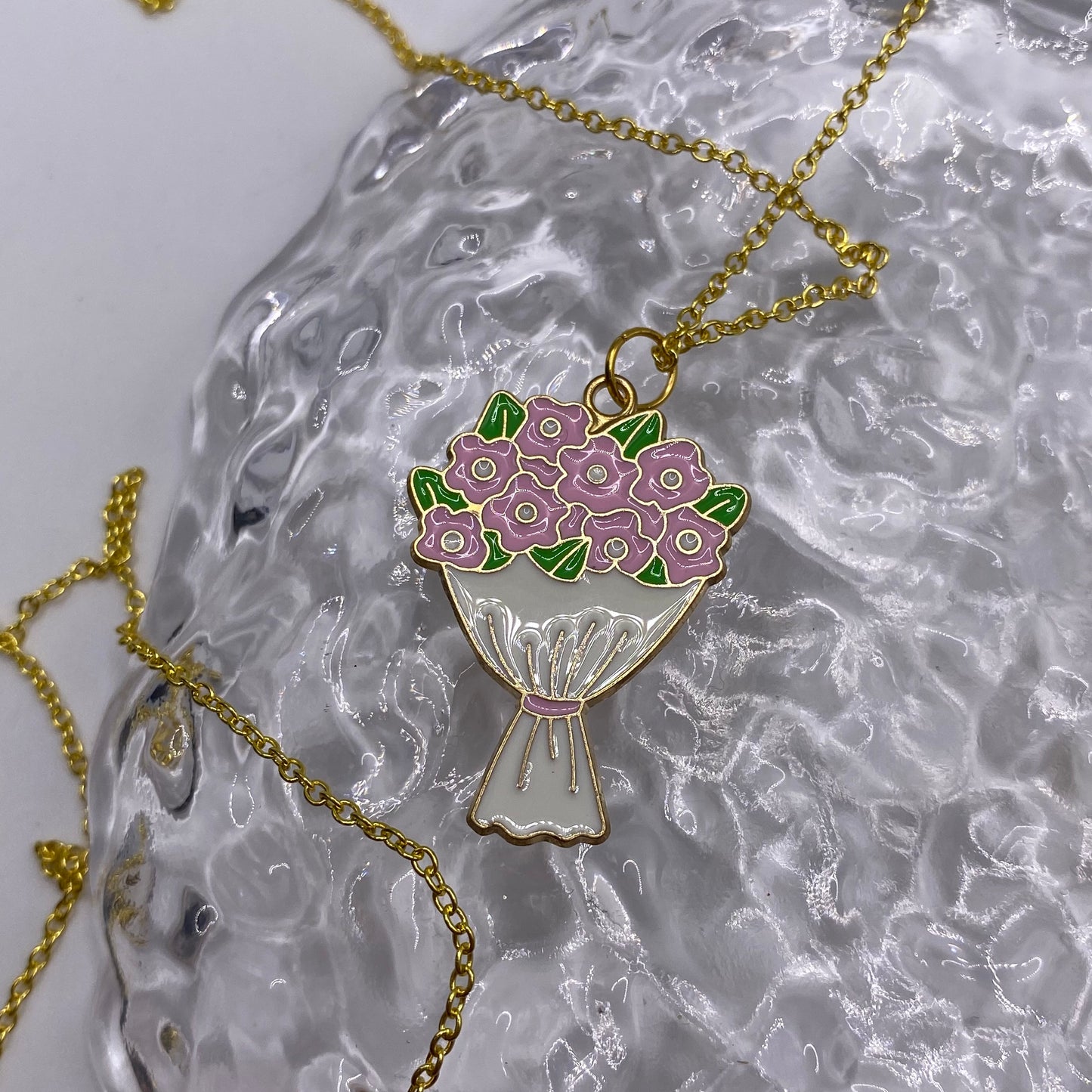 Flower Bouquet Necklace