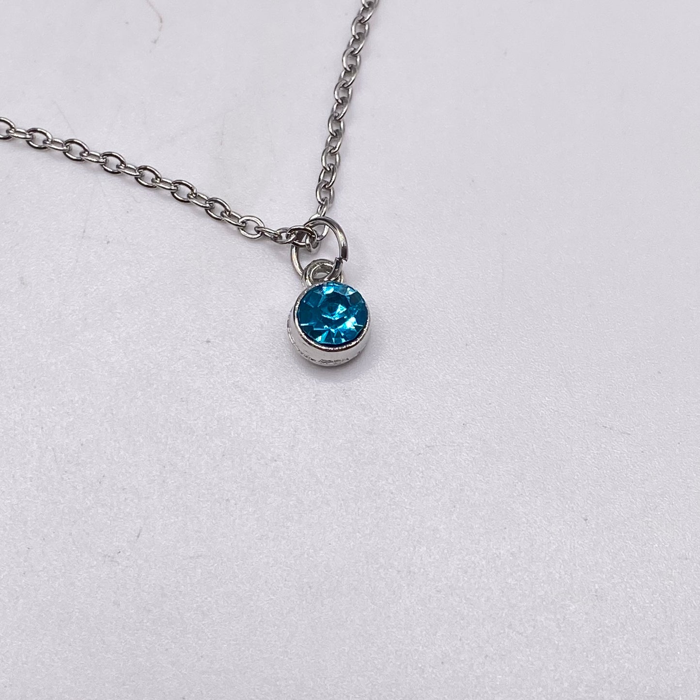 Gemstone Birthstone Crystal Necklace