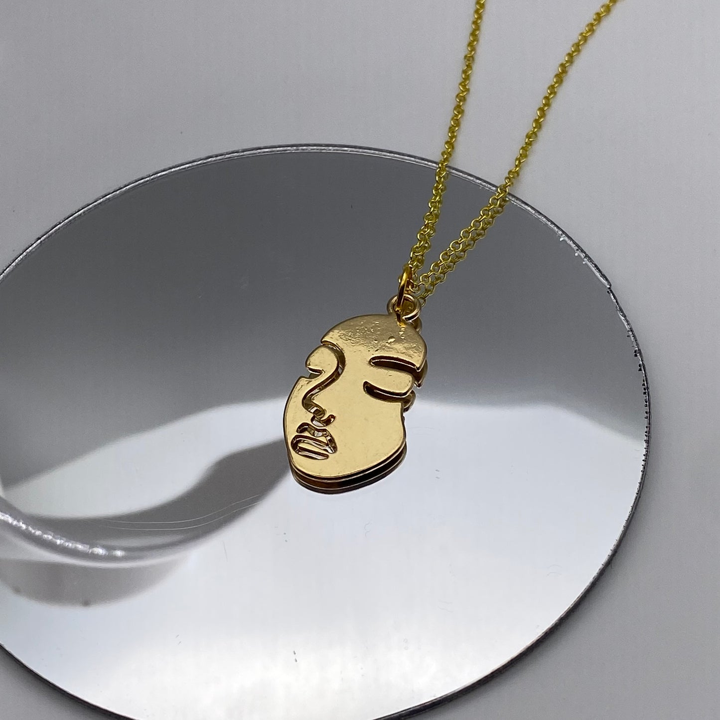 Solid Face Necklace