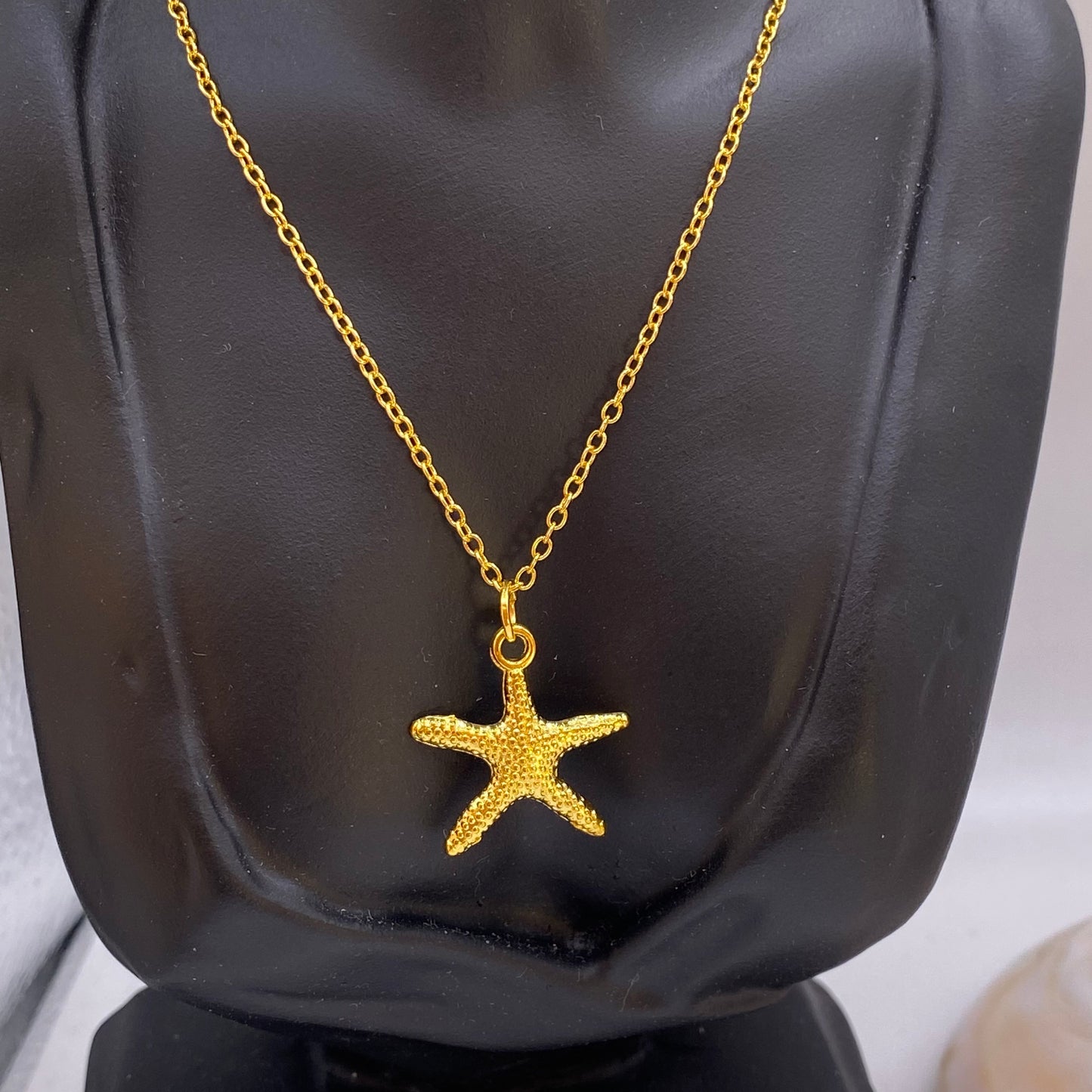 Gold Starfish Necklace