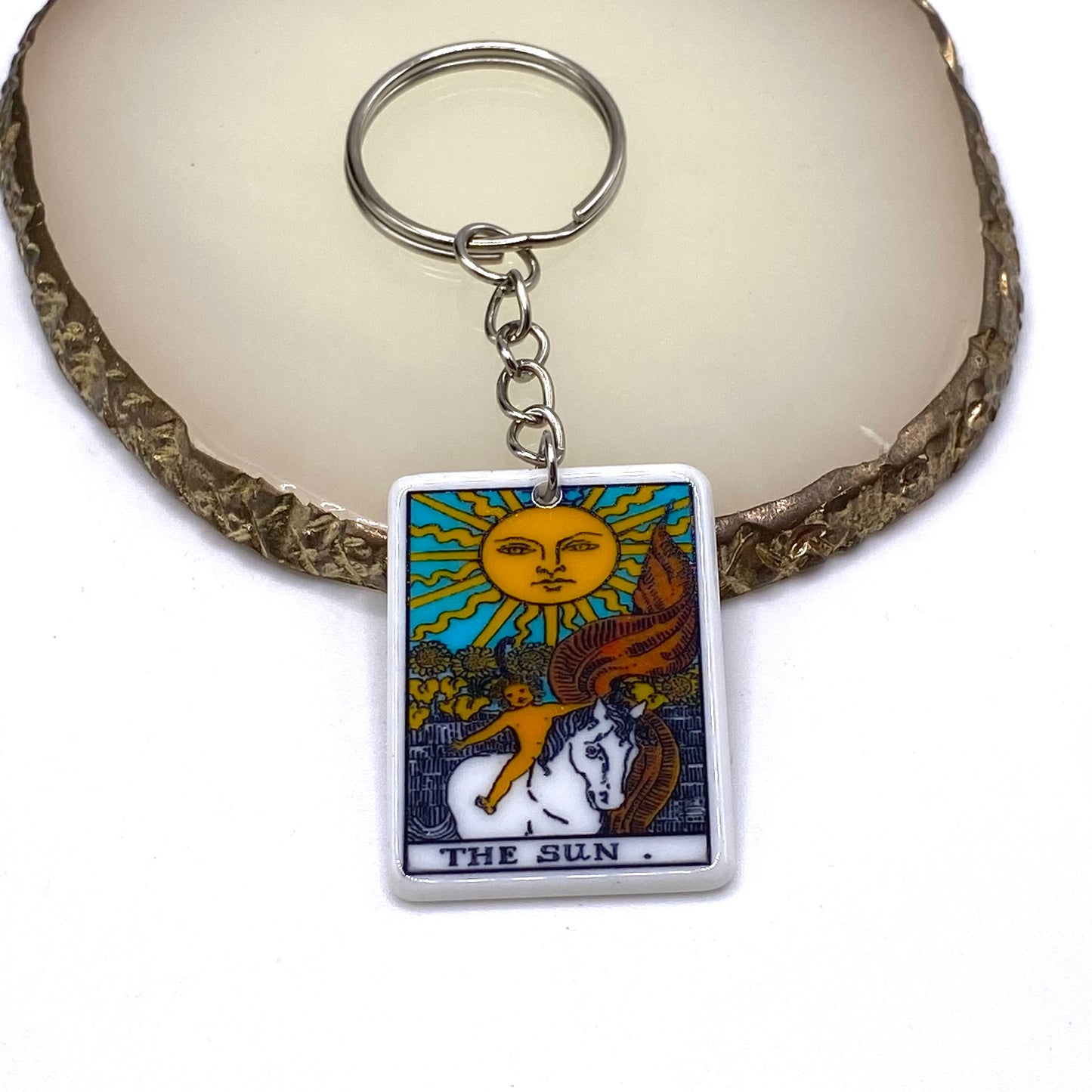 Colourful Tarot Card Keyrings