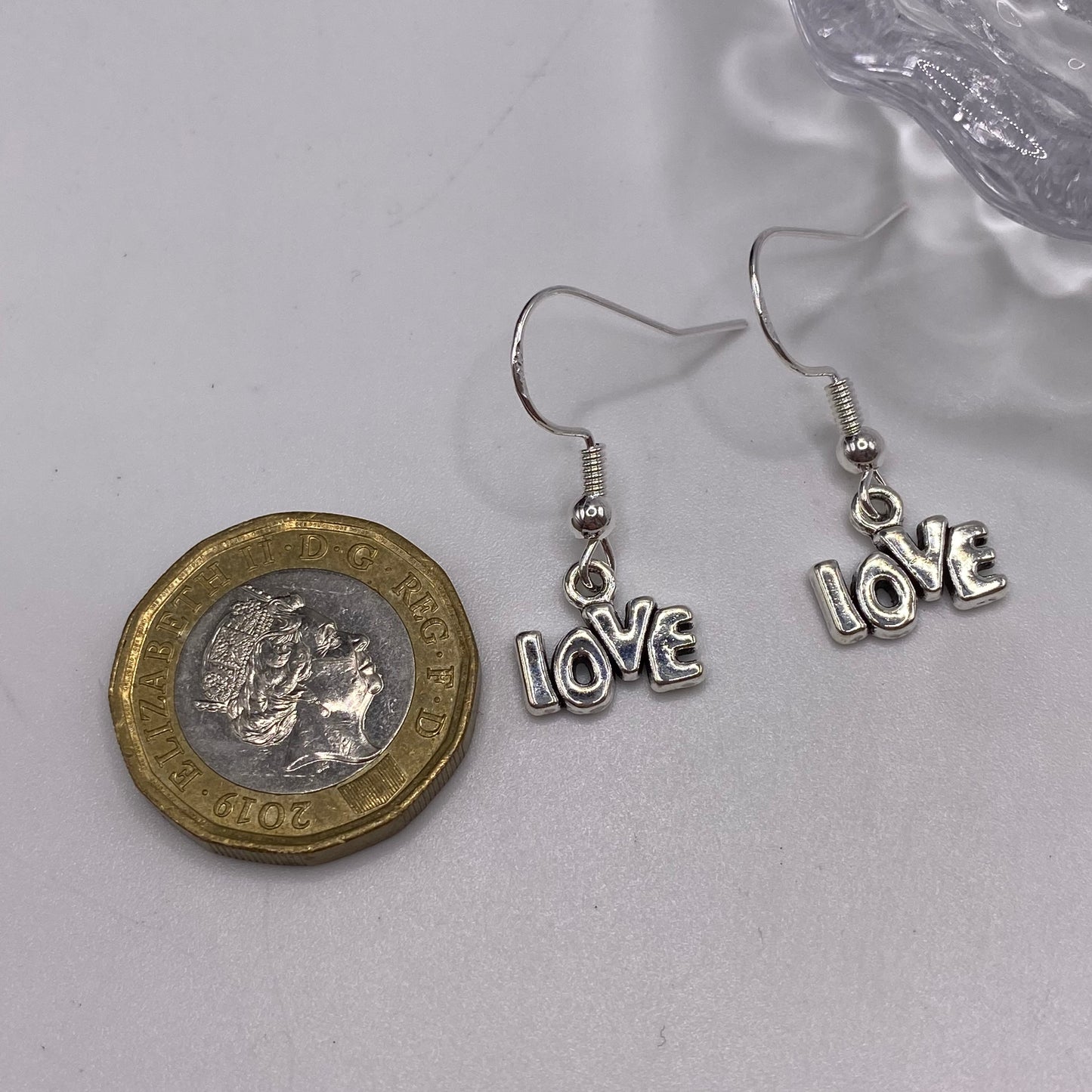 ‘Love’ Slogan Earrings