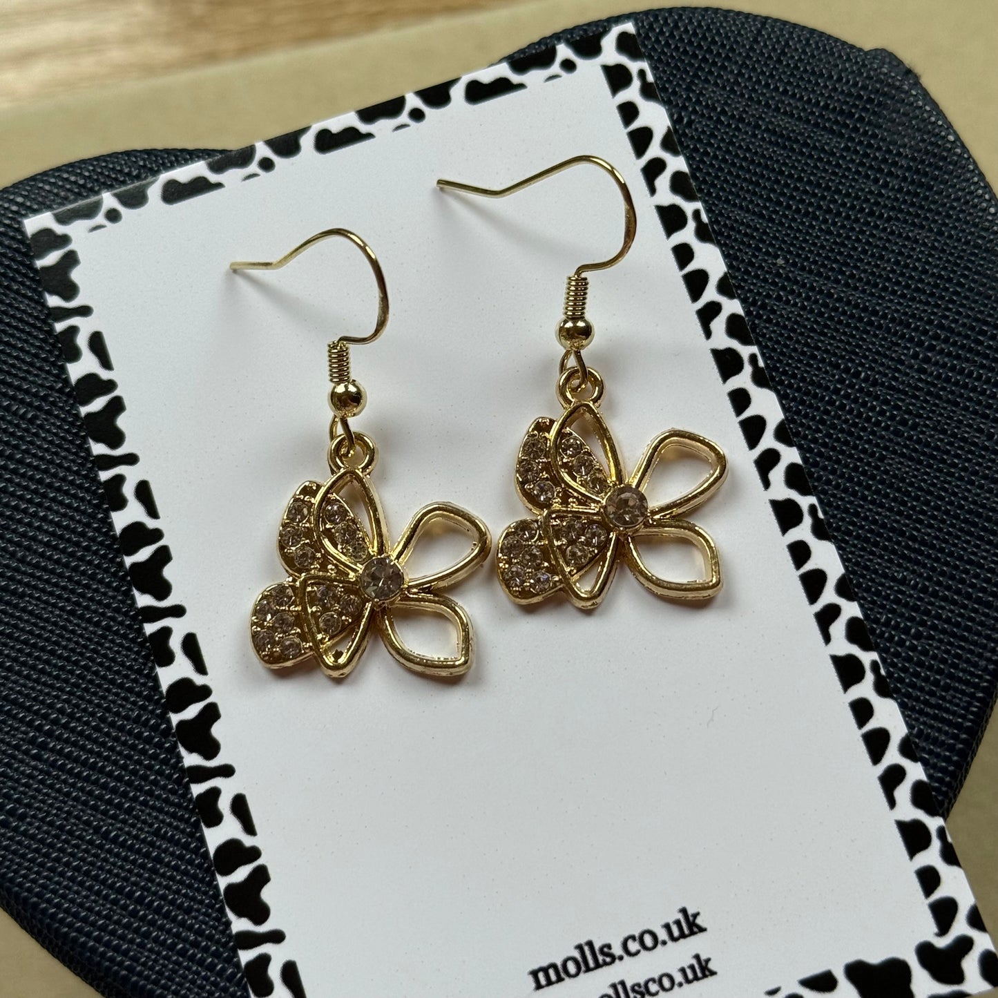 Gold Flower Earrings