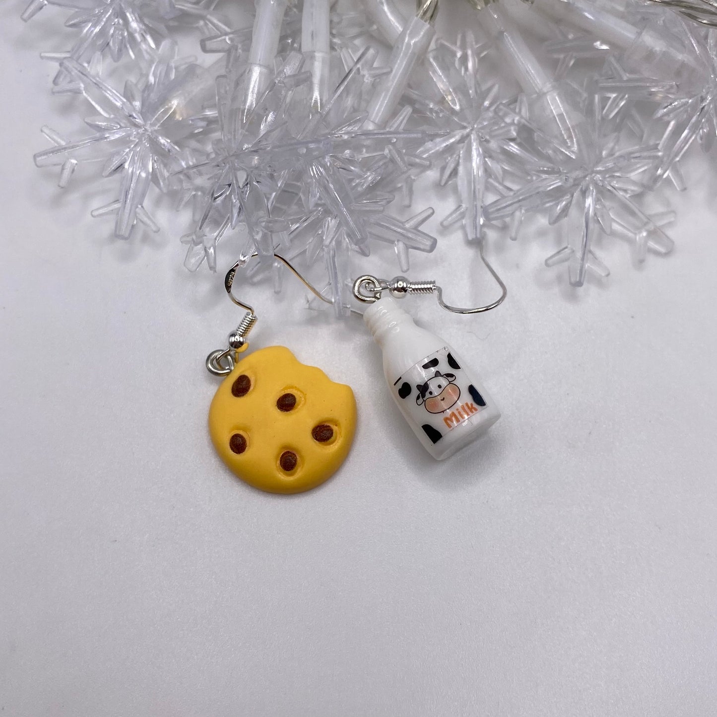 Mismatched Cookies and Milk Earrings