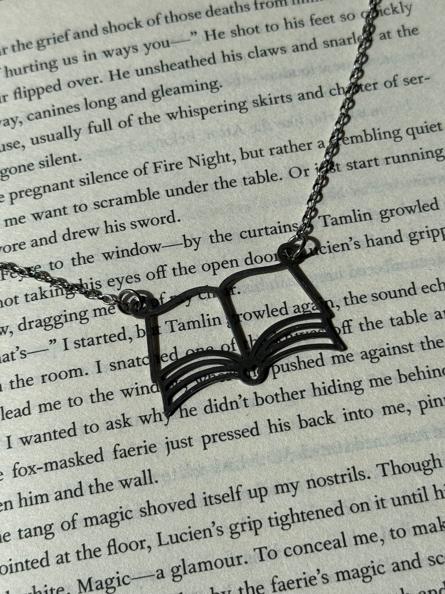 Book Connector Necklace