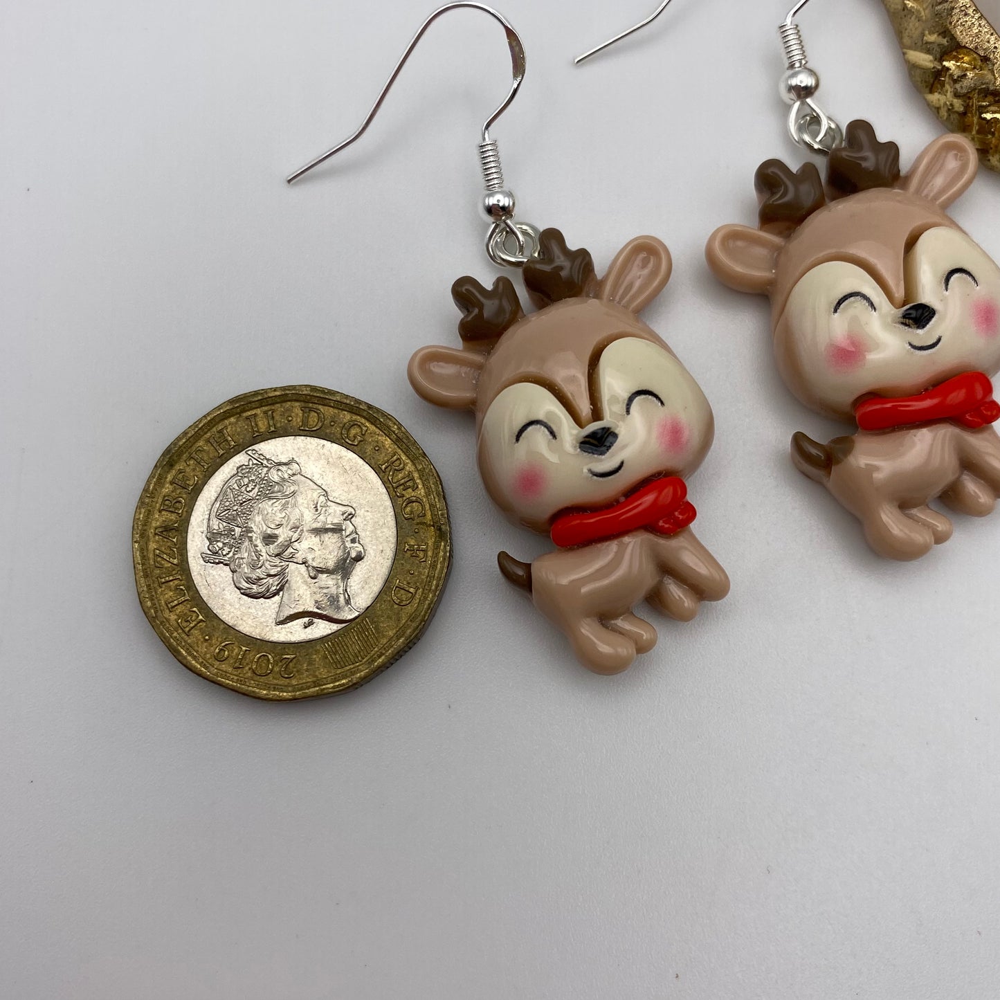 Chunky Reindeer Earrings