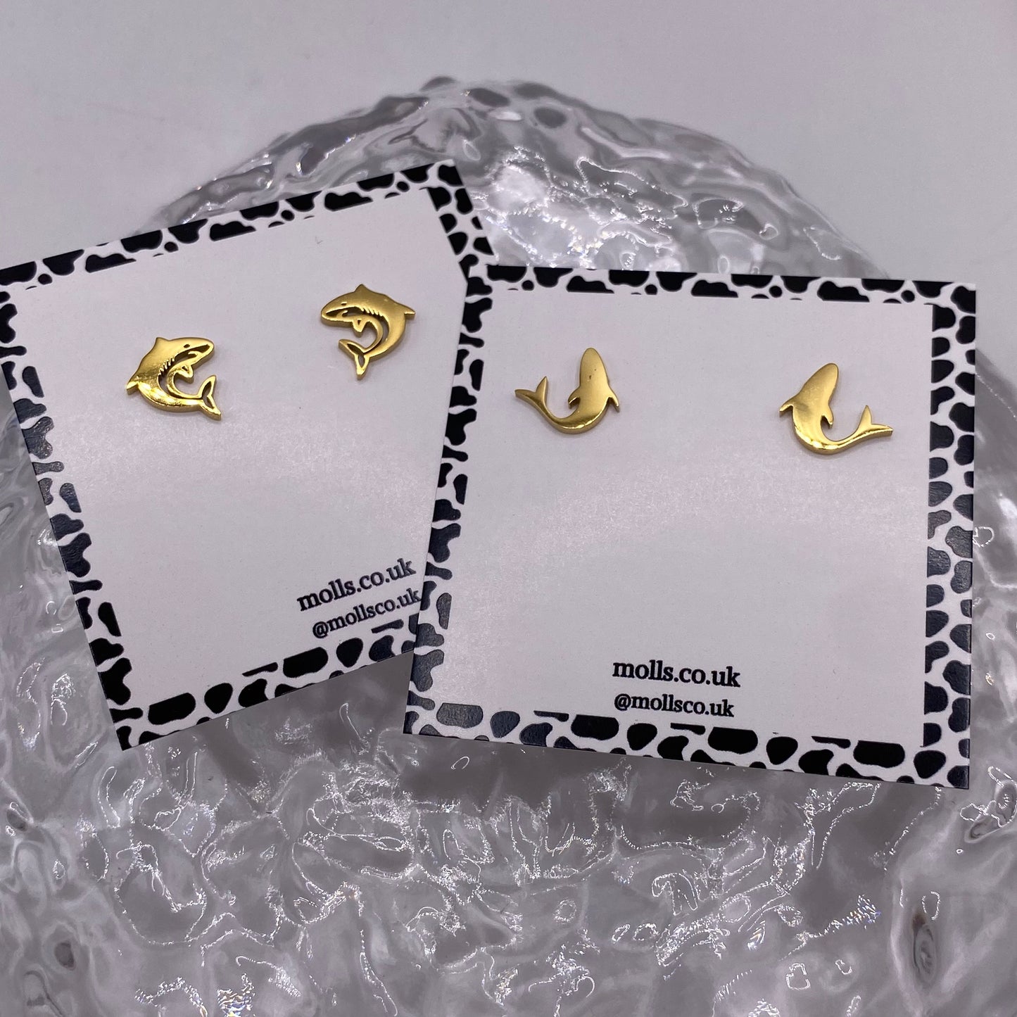 Gold Summer Stud Earrings