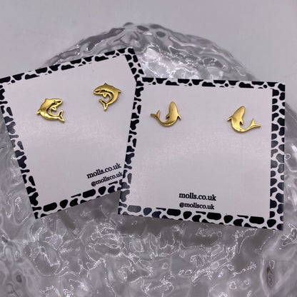 Gold Summer Stud Earrings