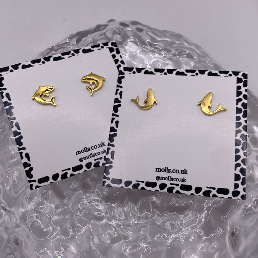 Gold Summer Stud Earrings