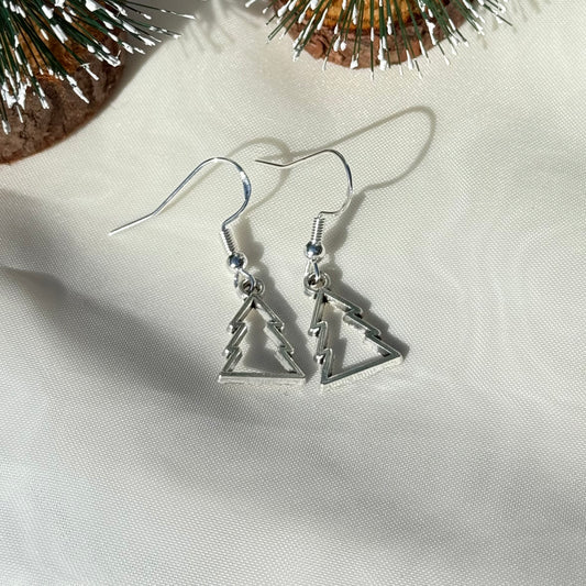 Christmas Tree Outline Earrings