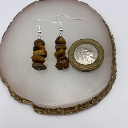 Tigers Eye Crystal Earrings