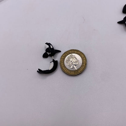 Orca Killer Whale Stud Earrings