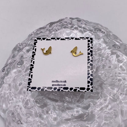 Gold Summer Stud Earrings