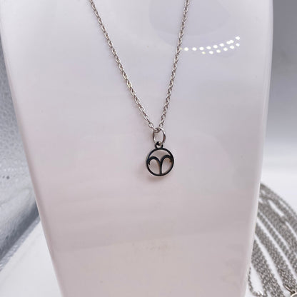 Silver Hollow Star Sign Necklaces