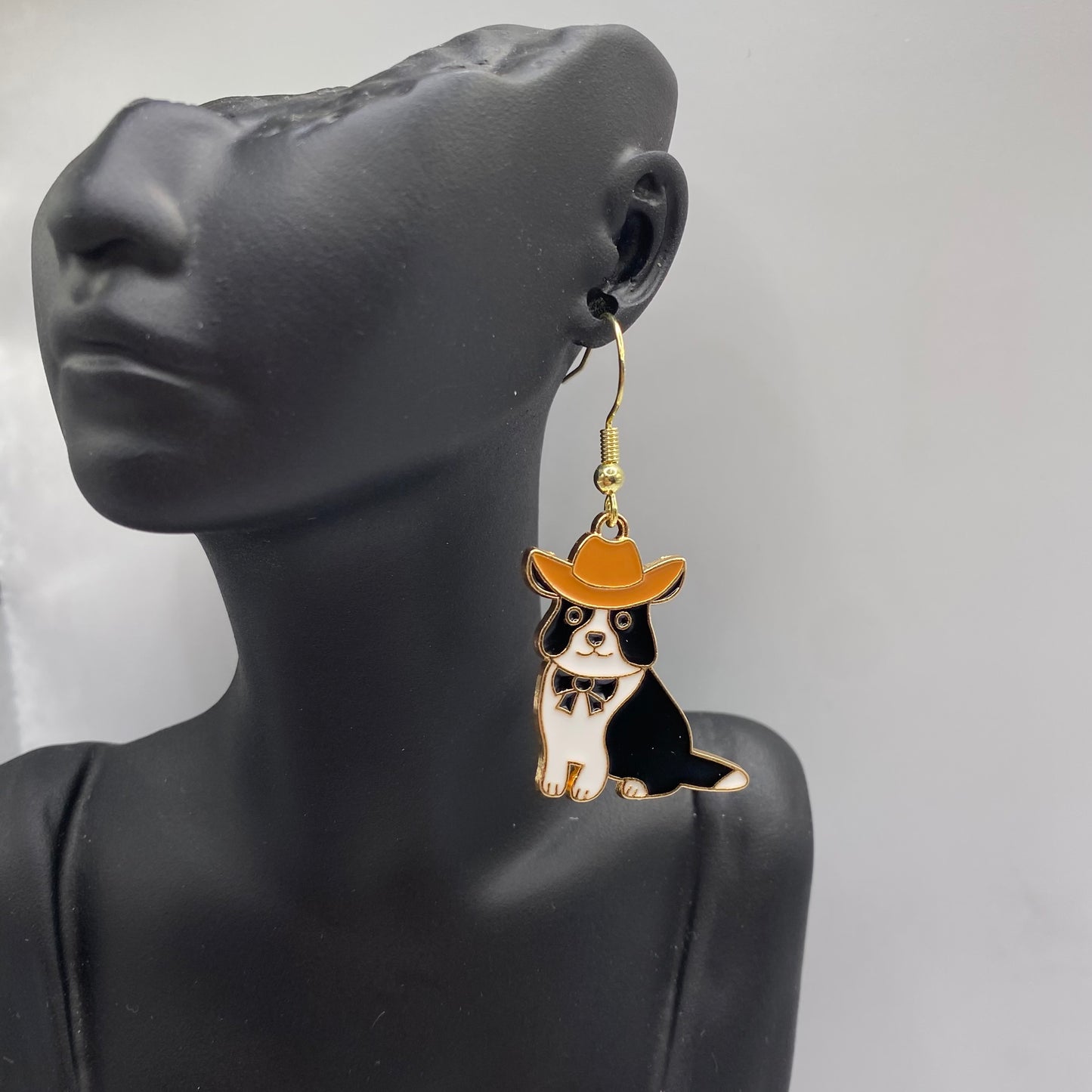 Cowboy Dog Earrings