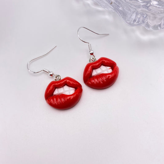 Biting Lips Earrings