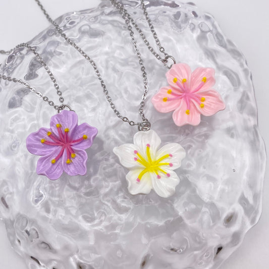 Colourful Hawaiian Flower Necklace