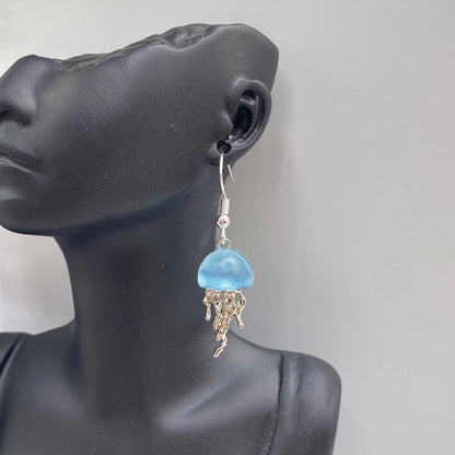 Blue Jellyfish Earrings