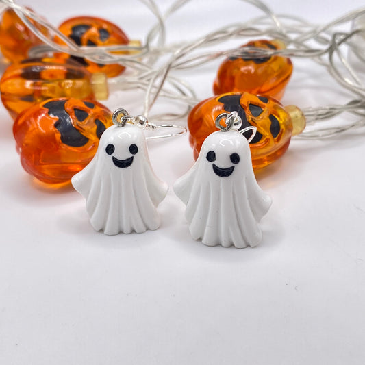 Chunky Classic Ghost Costume Earrings