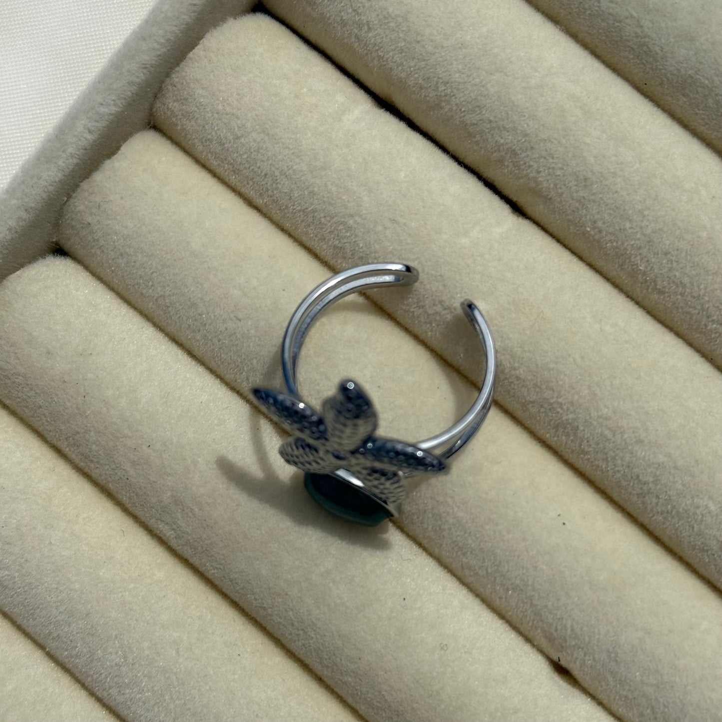 Starfish Green Aventurine Ring