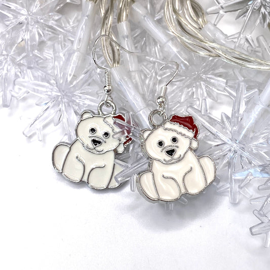 Polar Bear Earrings
