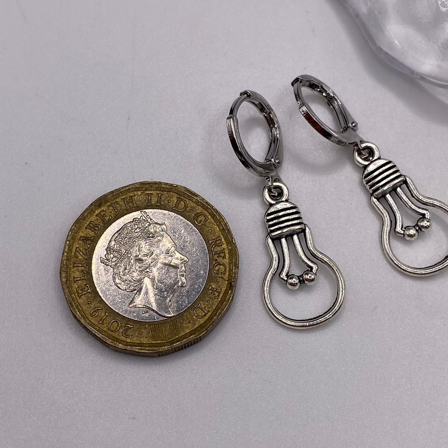 Lightbulb Huggie Hoop Earrings