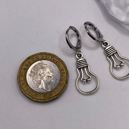 Lightbulb Huggie Hoop Earrings