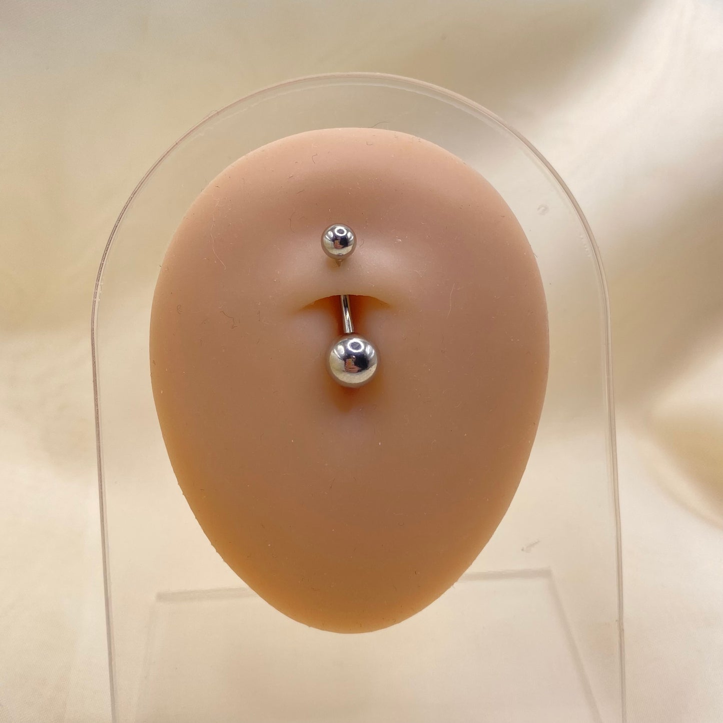 Plain Ball Belly Bar Piercing