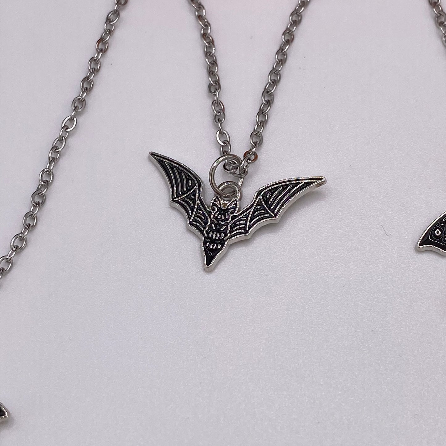 Black Bat Necklace