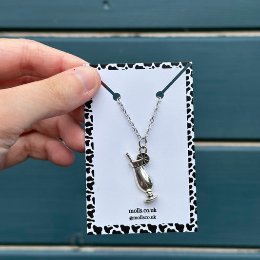Cocktail Glass Necklace