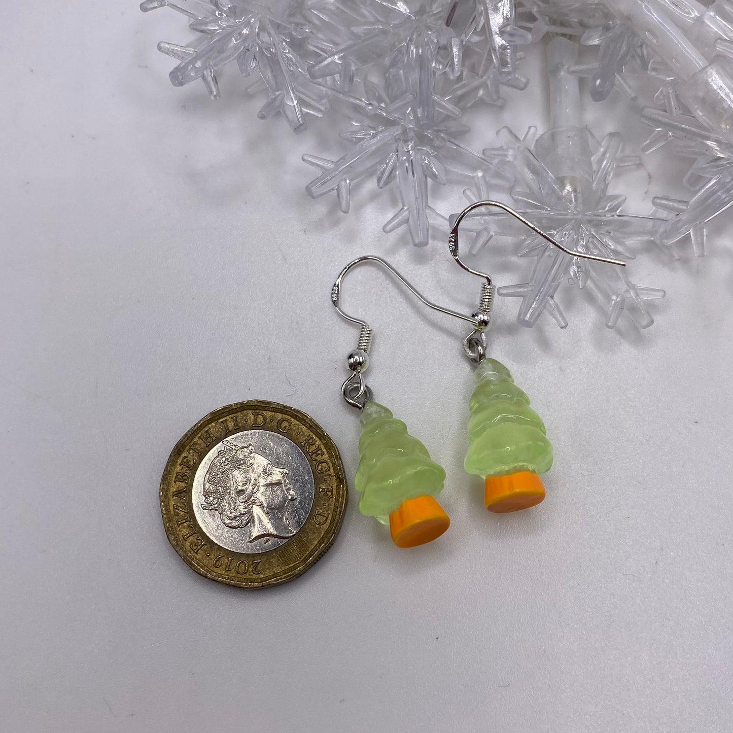 Glow in the Dark Tree Earrings