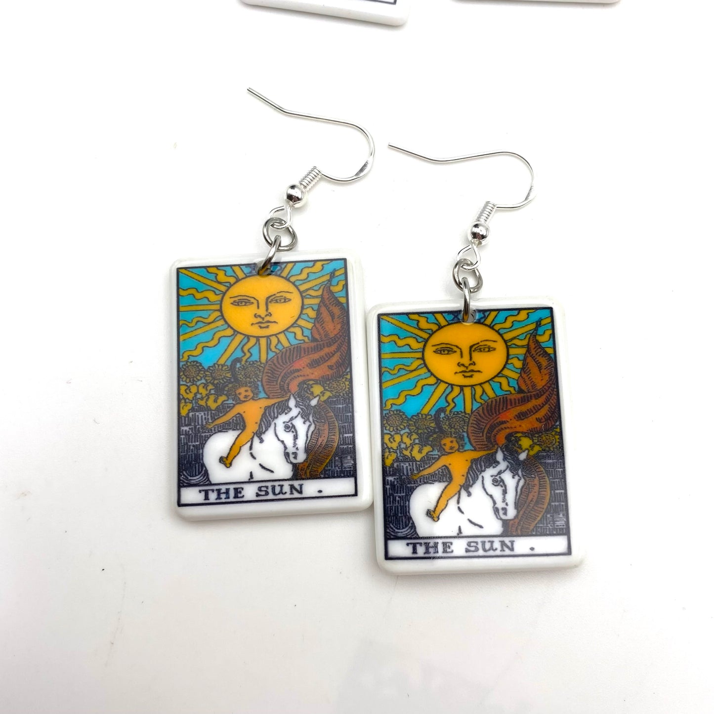 Colourful Tarot Card Earrings
