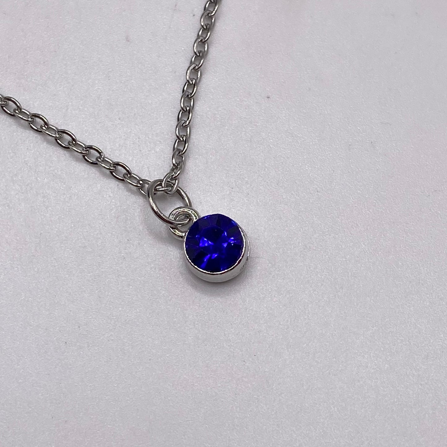 Gemstone Birthstone Crystal Necklace