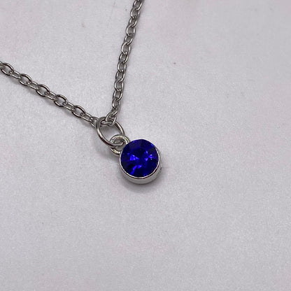 Gemstone Birthstone Crystal Necklace