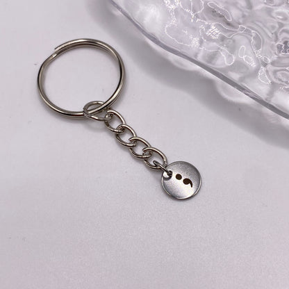 Semi Colon Keyring