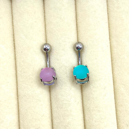 Colourful Ball Belly Bar Piercing